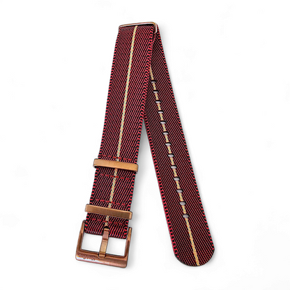 Bronze NATO Nylon 1.8mm Thick Watch Strap Red Black Khaki 20mm 22mm