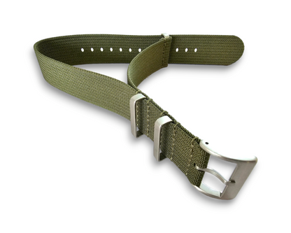 Ribbed Nylon NATO Watch Strap 1.4mm Thick 20mm 22mm