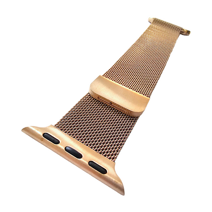 Milanese Steel Loop Bracelet For Apple Watch Retro Pink Gold