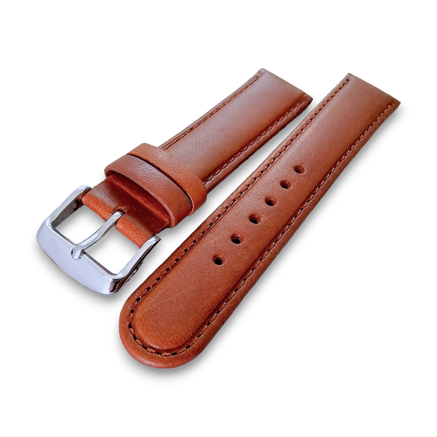 Padded Luxury Leather Watch Strap Band Stitched Mens Womens Ladies 8mm to 26mm