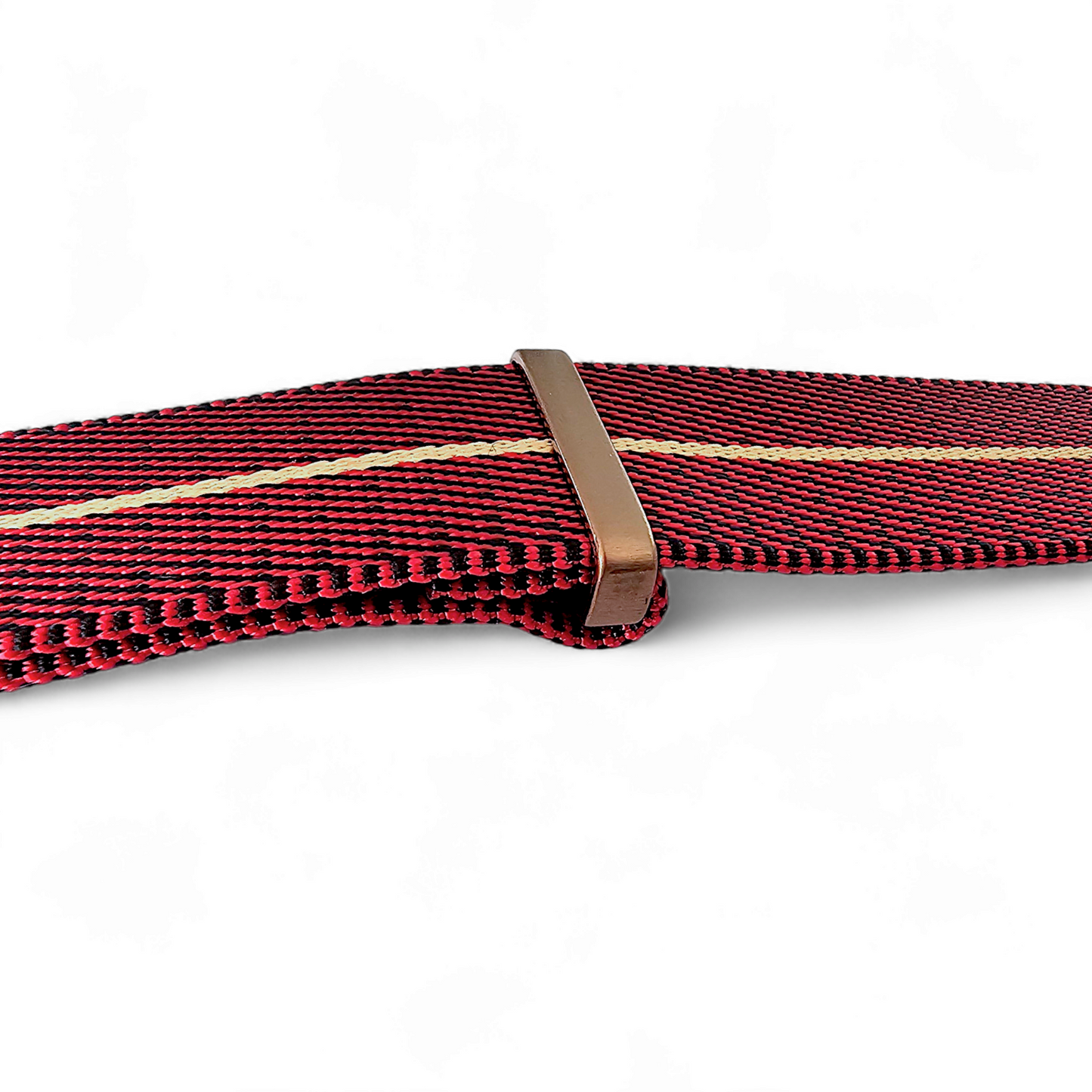 Bronze NATO Nylon 1.8mm Thick Watch Strap Red Black Khaki 20mm 22mm