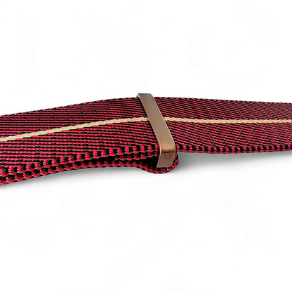 Bronze NATO Nylon 1.8mm Thick Watch Strap Red Black Khaki 20mm 22mm