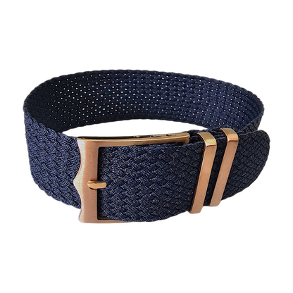 Bronze Buckle Perlon NATO Watch Strap Nylon 20mm 22mm