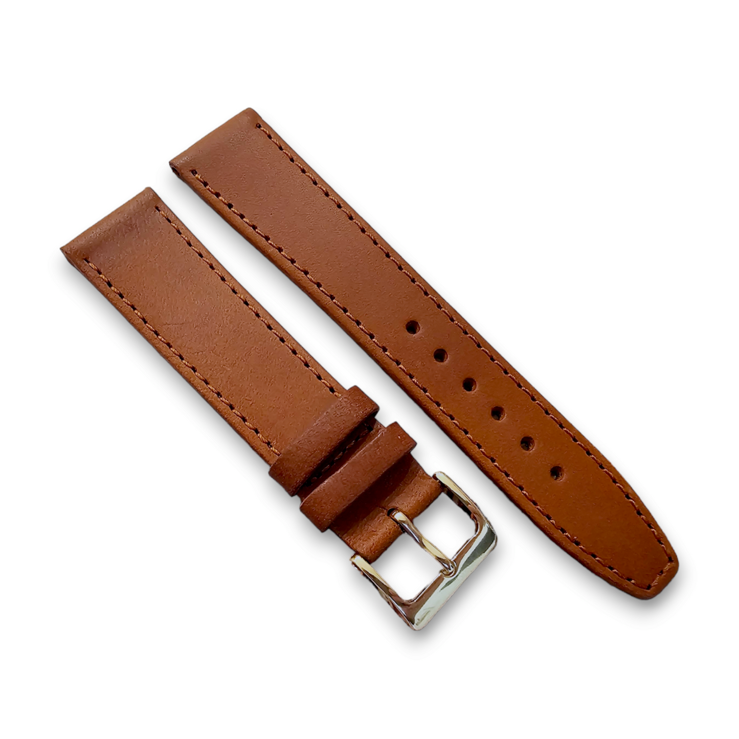 Luxury Stitched Leather Watch Strap Band Replacement Mens Womens 8mm to 22mm UK