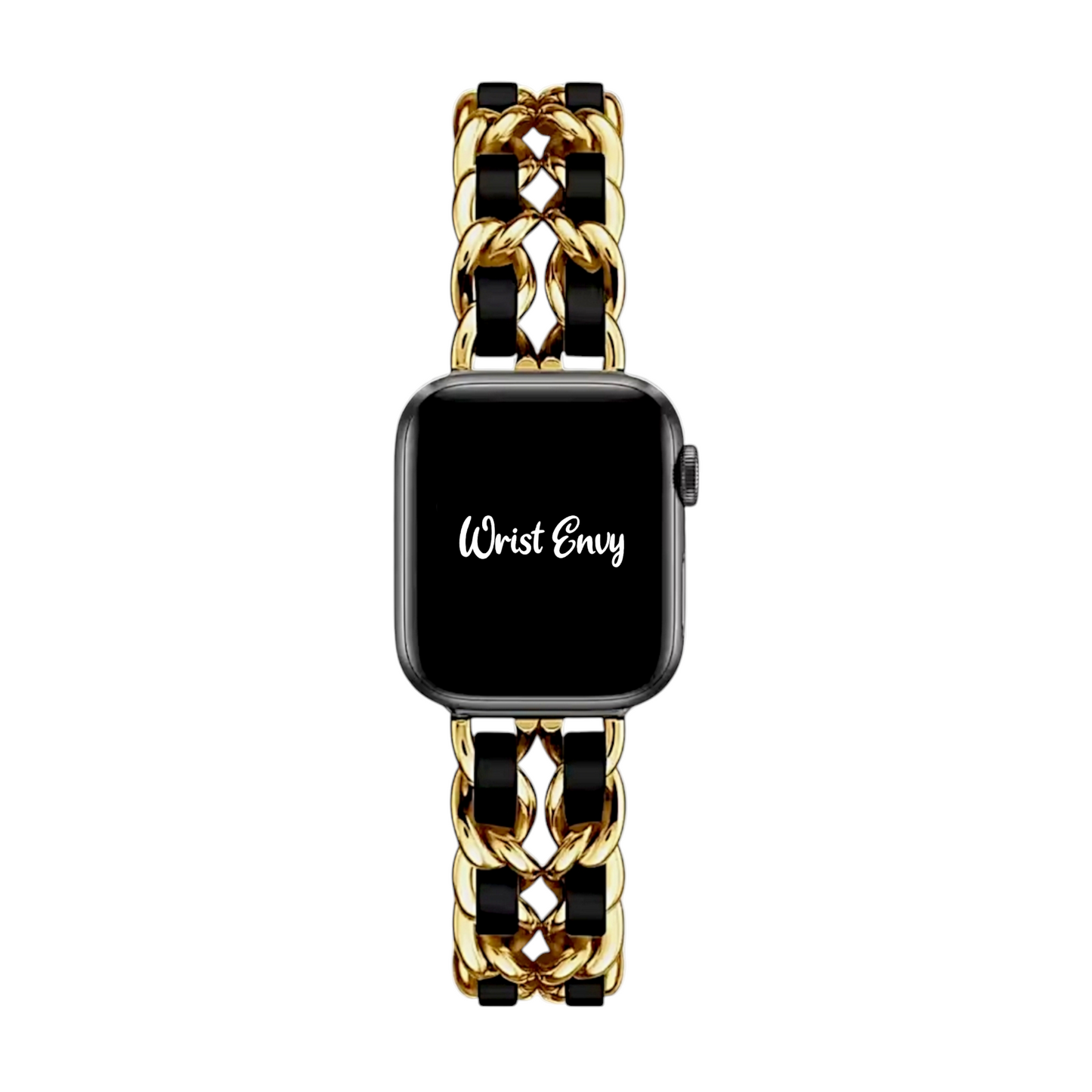 Twisted Lace Metal Bracelet for Apple Watch Gold Black