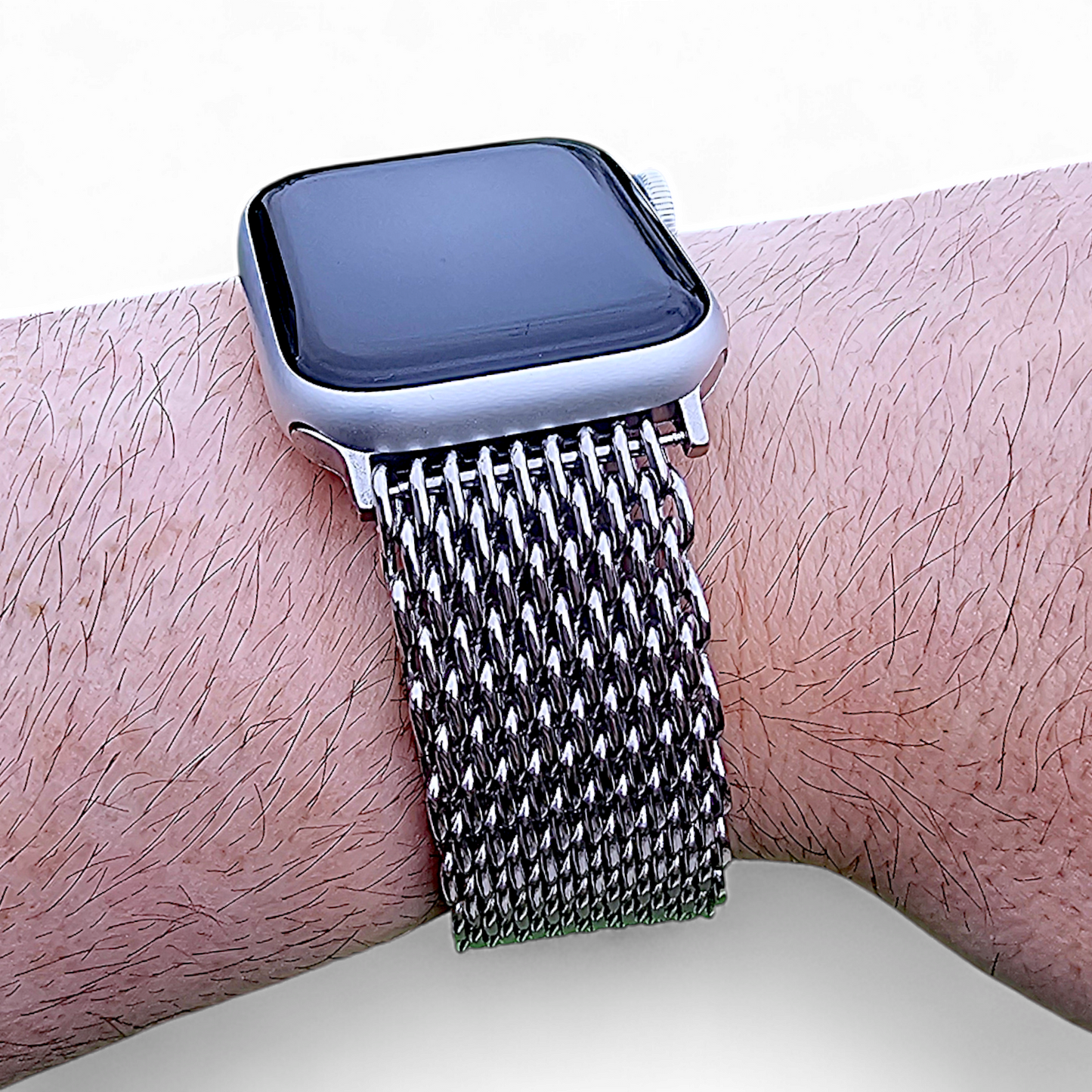 Shark Mesh 4.2mm Thick 316L Steel Bracelet For Apple Watch