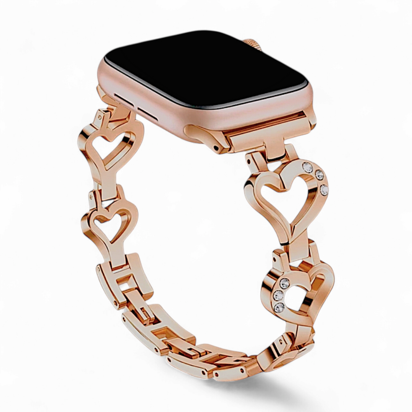 Sweet Heart Apple Watch Bracelet Rose Gold