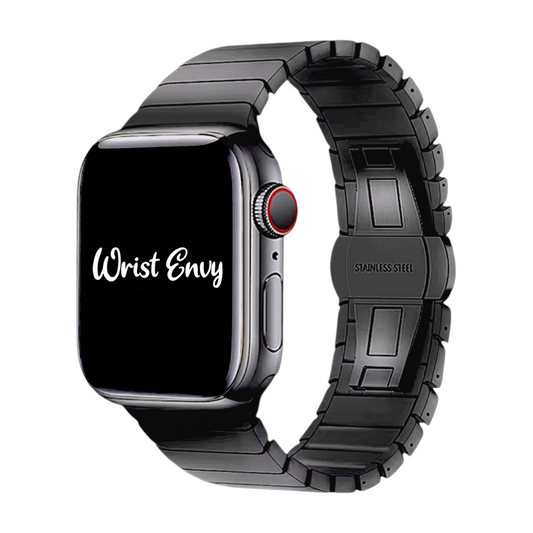 Black Link bracelet for Apple Watch Strap Band