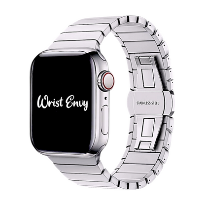 Link bracelet for Apple Watch Strap Band Silver