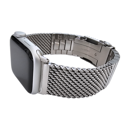 Shark Mesh 5mm Thick 316L Steel Bracelet For Apple Watch