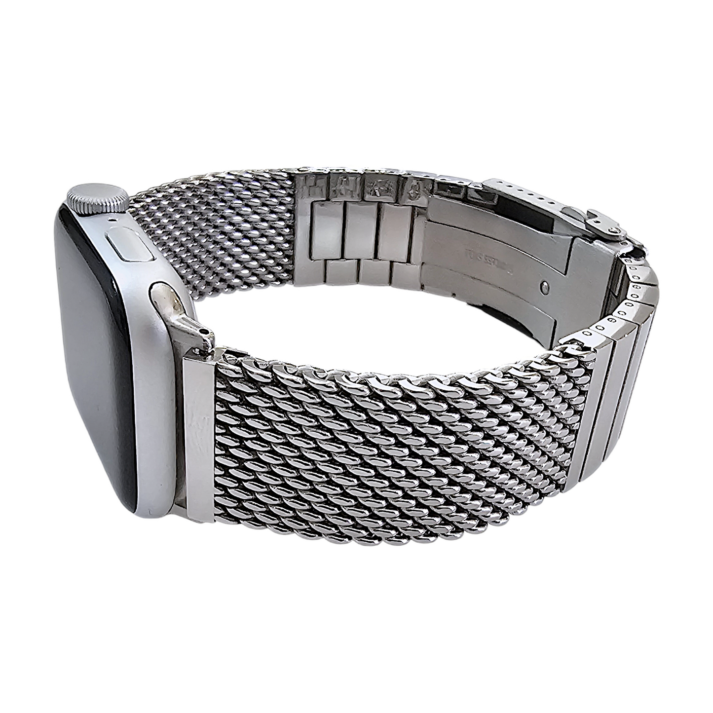 Shark Mesh 5mm Thick 316L Steel Bracelet For Apple Watch