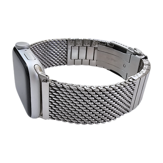 Shark Mesh 5mm Thick 316L Steel Bracelet For Apple Watch