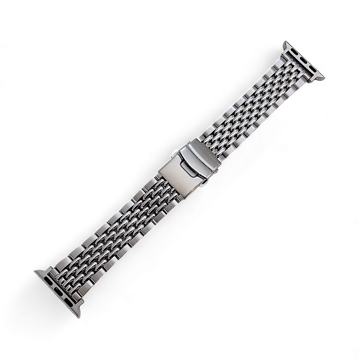 Luxury Beads of Rice 316L Stainless Steel Bracelet For Apple Watch