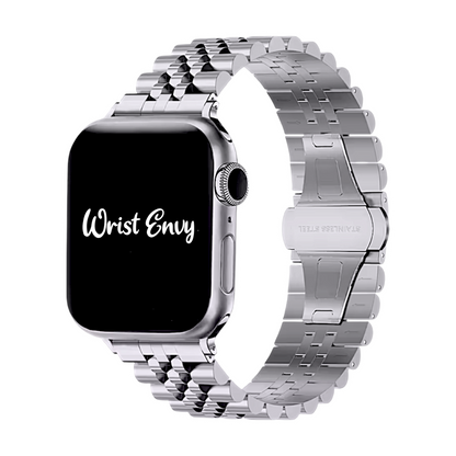 Jubilee Style bracelet for Apple Watch Strap Silver