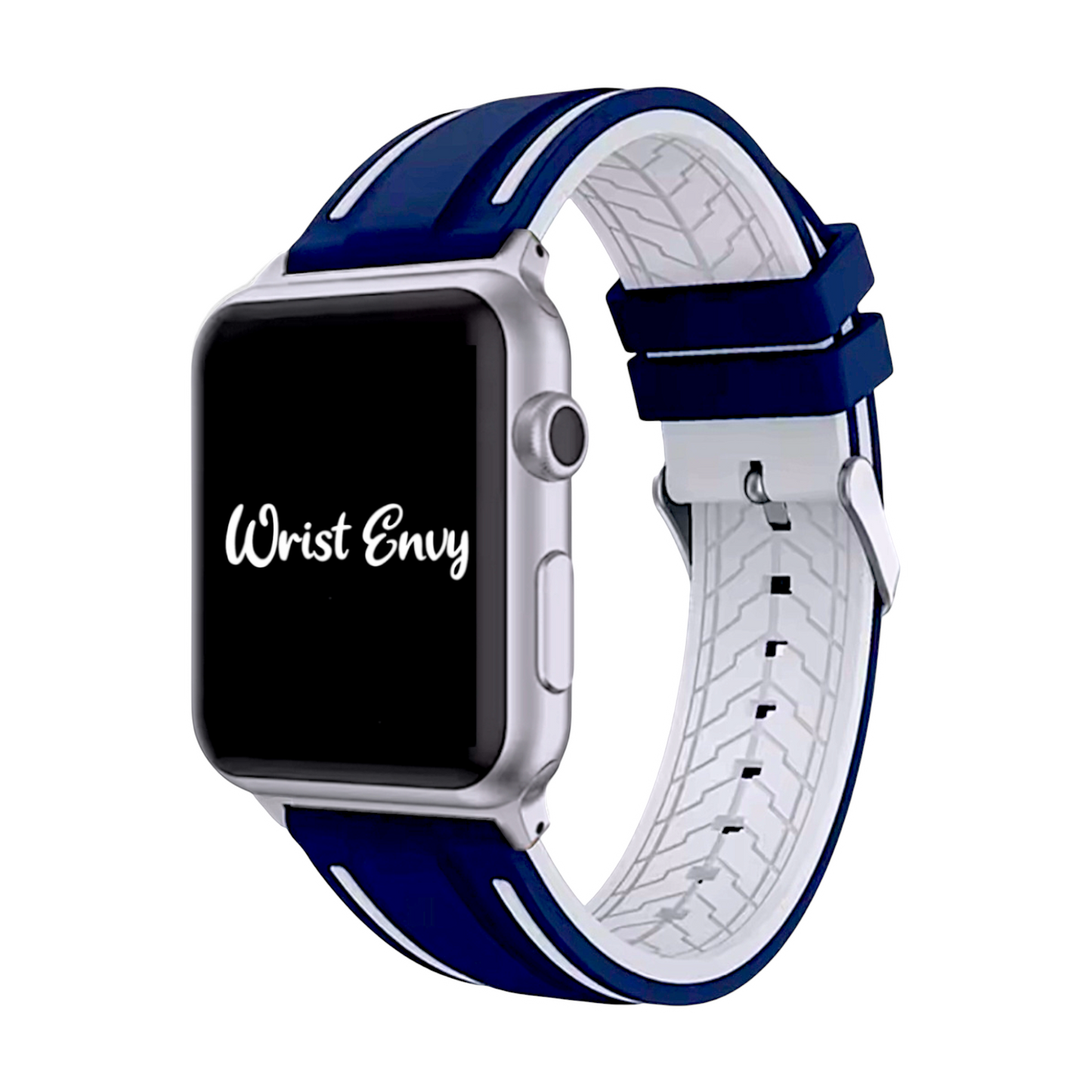 Silicone Watch Strap For Apple Watch Navy Blue