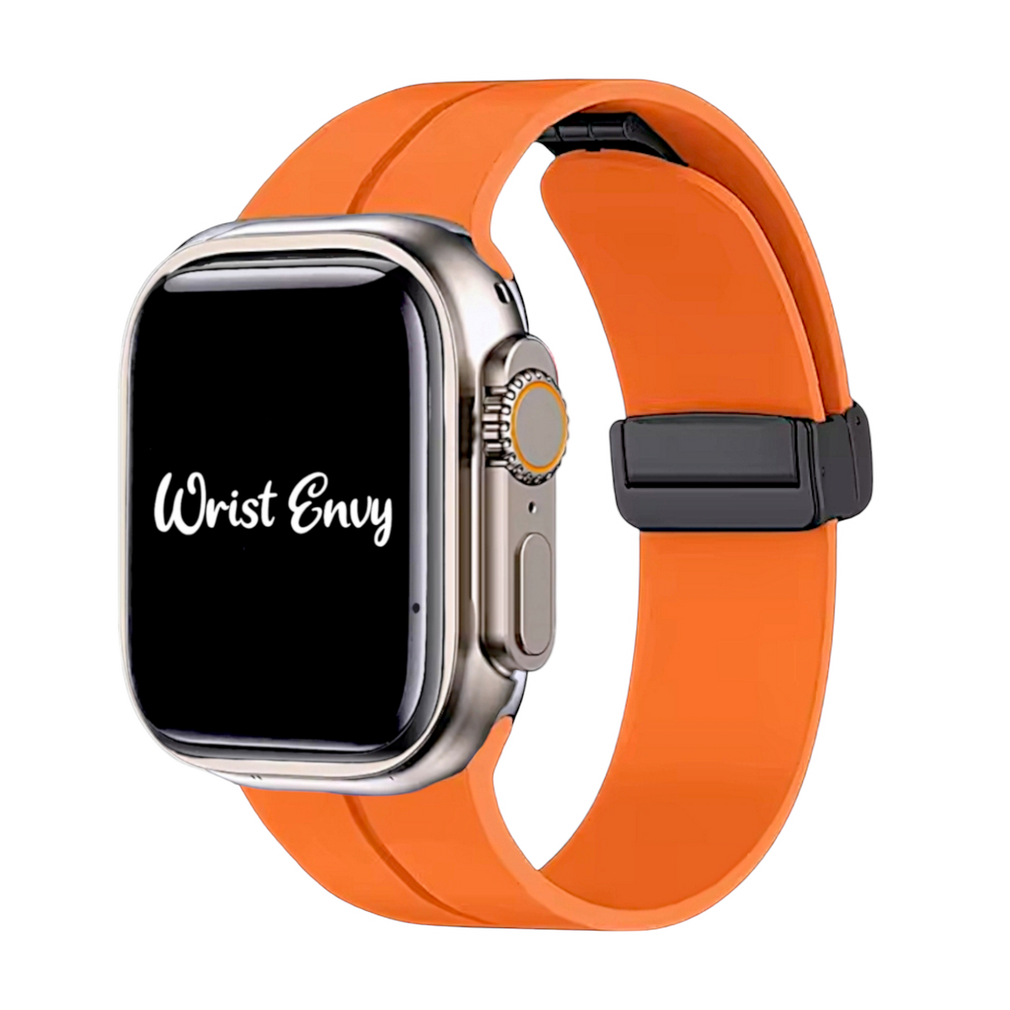 Rubber Watch Strap For Apple Watch Orange