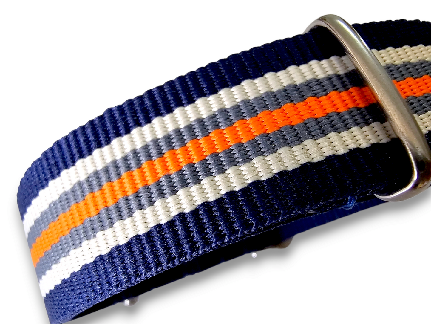 Nylon NATO Watch Strap Band Blue Khaki Grey Orange 18mm 20mm 22mm