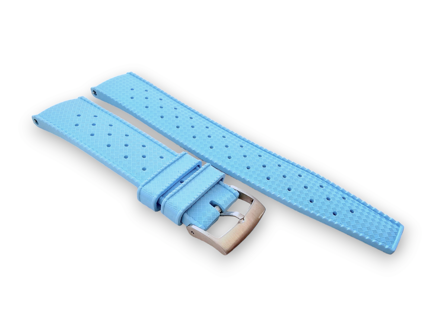 FKM Rubber Tropical Divers High Quality Watch Strap Band 18mm 20mm 22mm Tiffany Blue