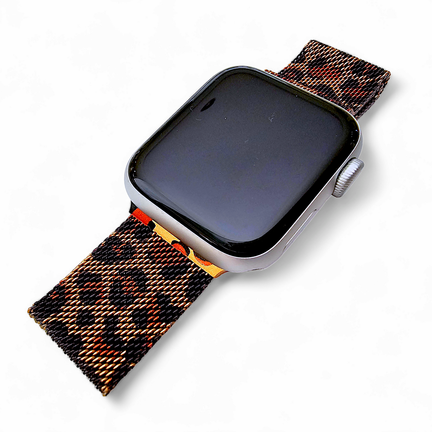 Milanese Mesh Steel Bracelet for Apple Watch Leopard Print