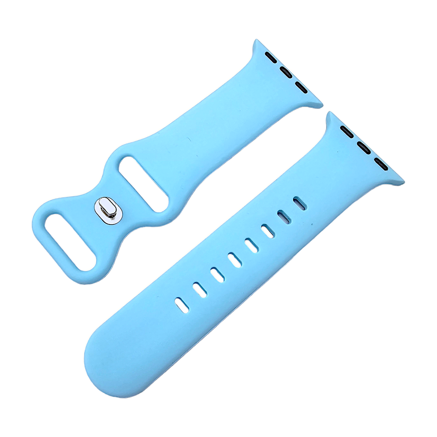 Soft Silicone Watch Strap For Apple Watch Blue