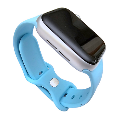 Soft Silicone Watch Strap For Apple Watch Blue
