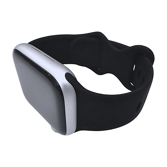 Soft Silicone Watch Strap For Apple Watch Black