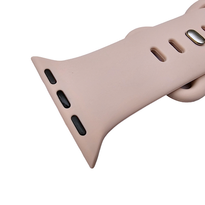 Soft Silicone Watch Strap For Apple Watch Dusty Pink