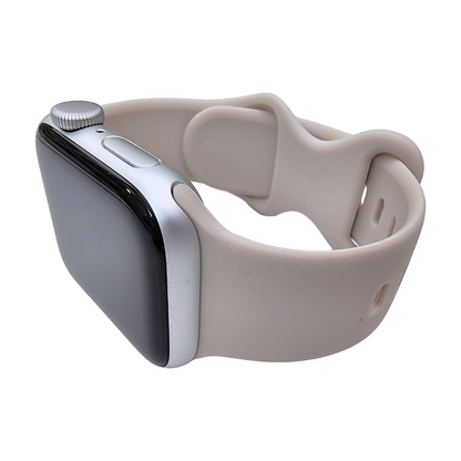 Soft Silicone Watch Strap For Apple Watch Taupe