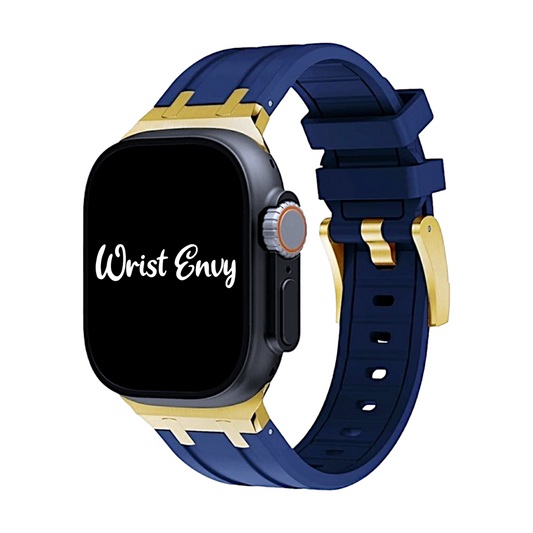 Premium FKM Rubber Watch Strap For Apple Watch Midnight Blue