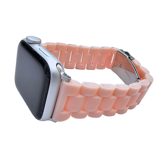 Pastel Pink Resin bracelet for Apple Watch Strap Band