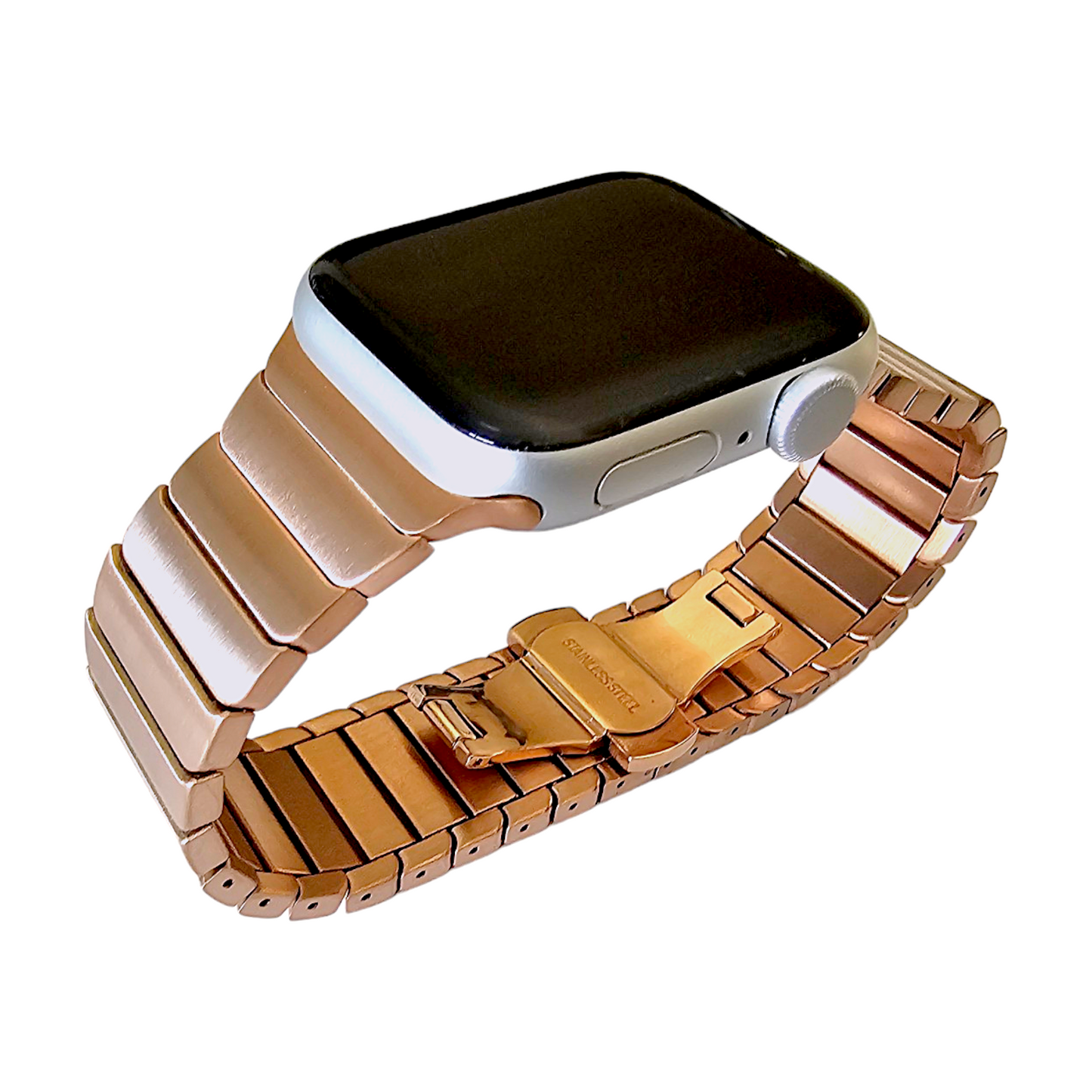 Rose Gold Link bracelet for Apple Watch Strap Band