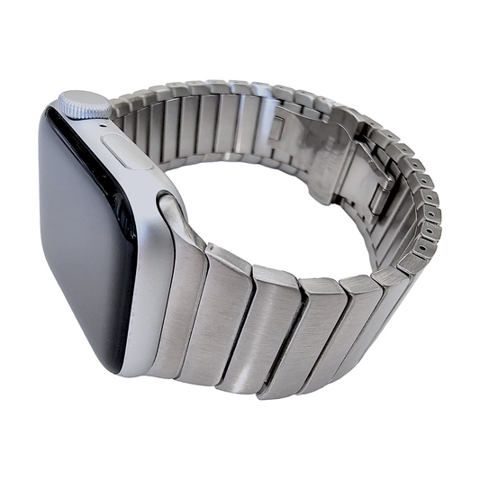 Link bracelet for Apple Watch Strap Band Silver