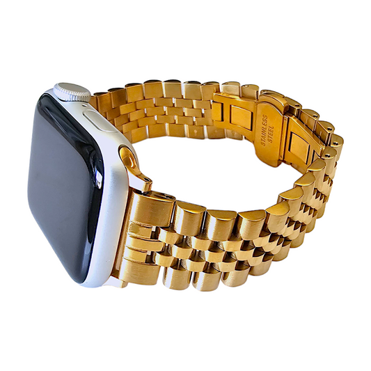 Gold Classic Jubilee Style bracelet for Apple Watch Strap