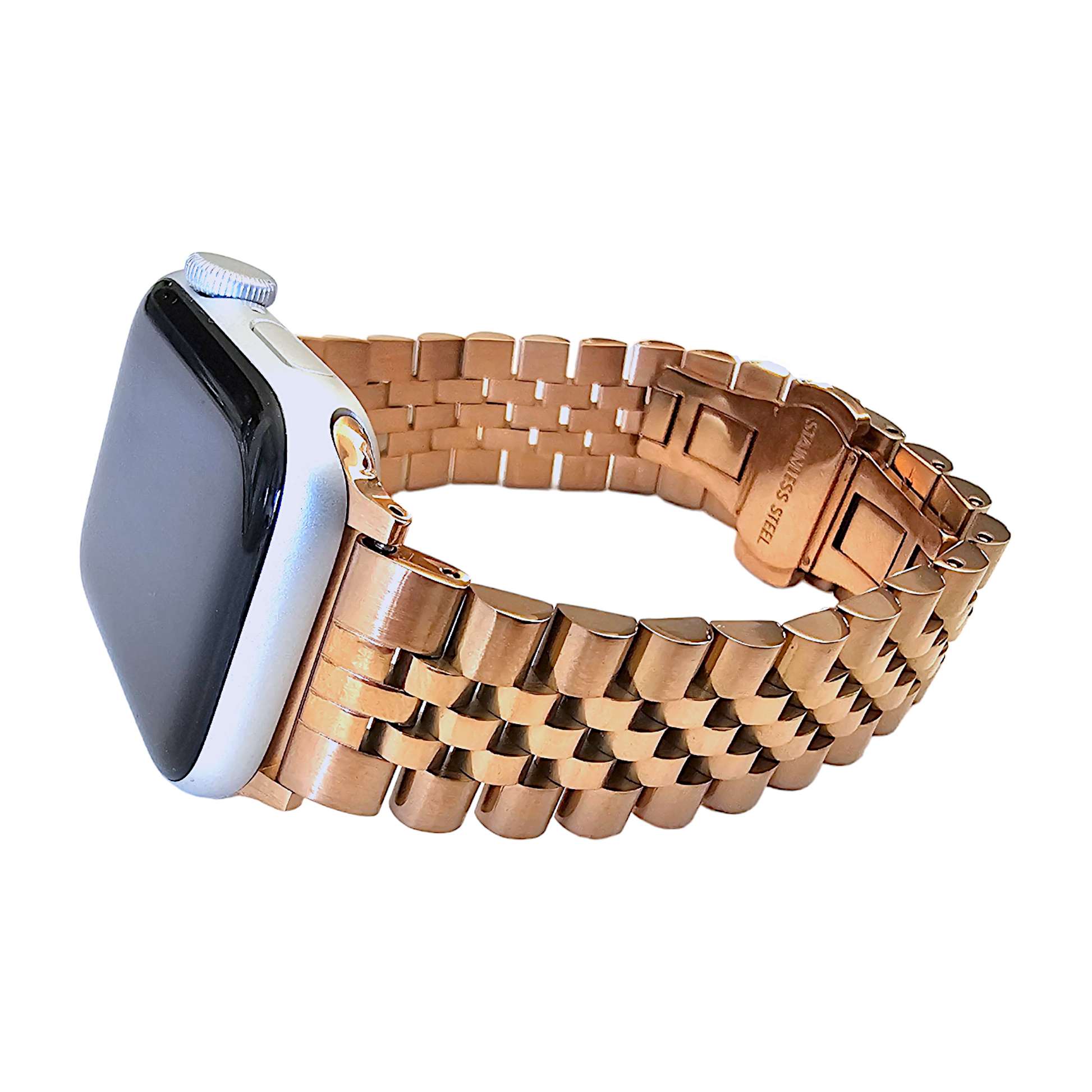 Rose Gold Classic Jubilee Style bracelet for Apple Watch Strap