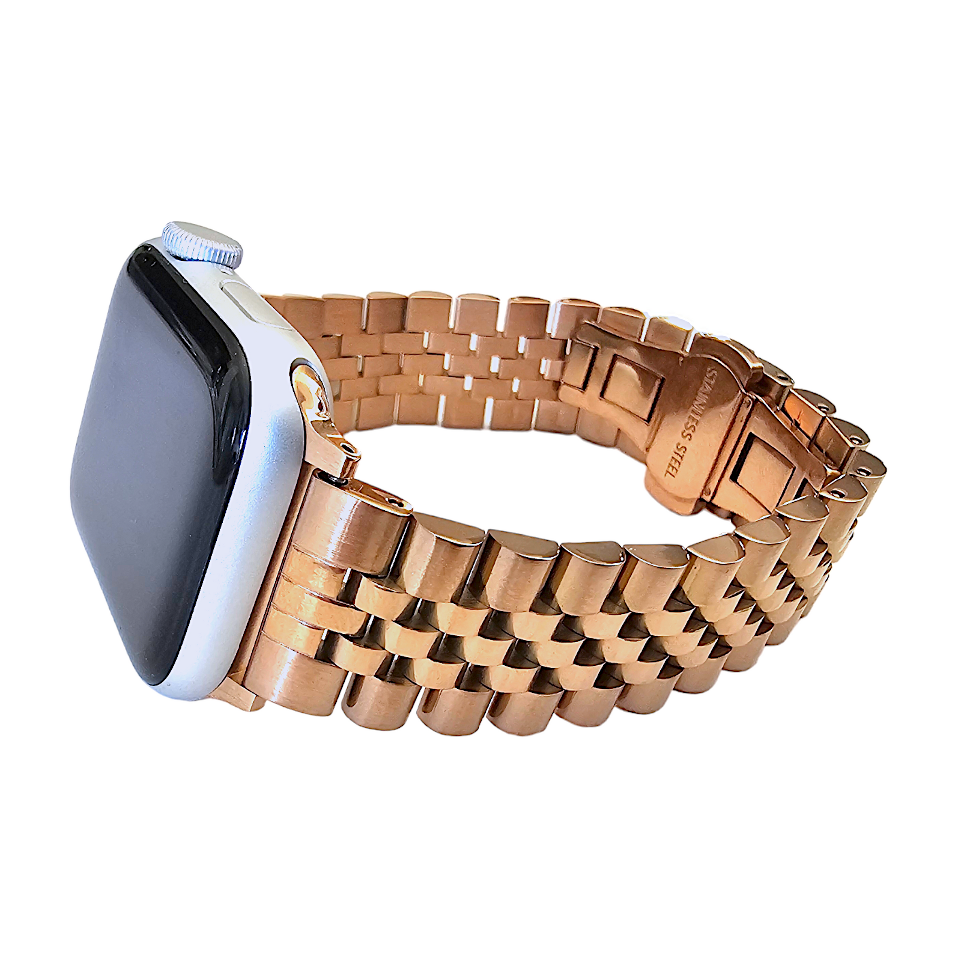 Rose gold apple outlet watch stainless steel band