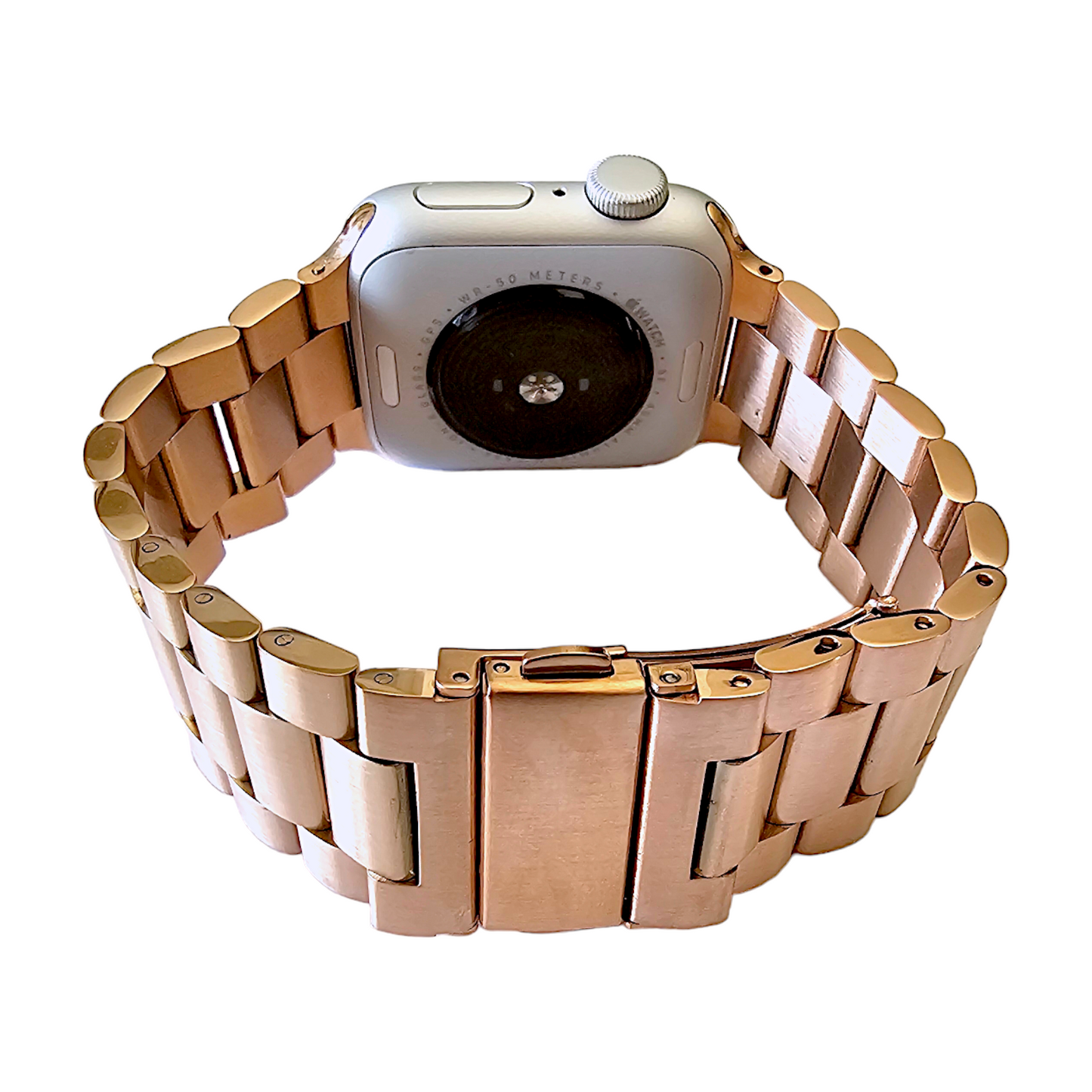 Rose Gold Classic Oyster bracelet for Apple Watch Strap Band