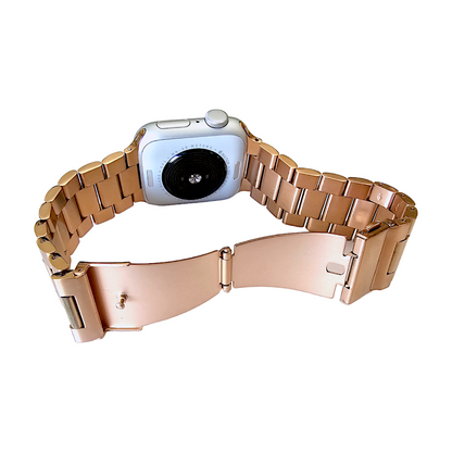 Rose Gold Classic Oyster bracelet for Apple Watch Strap Band