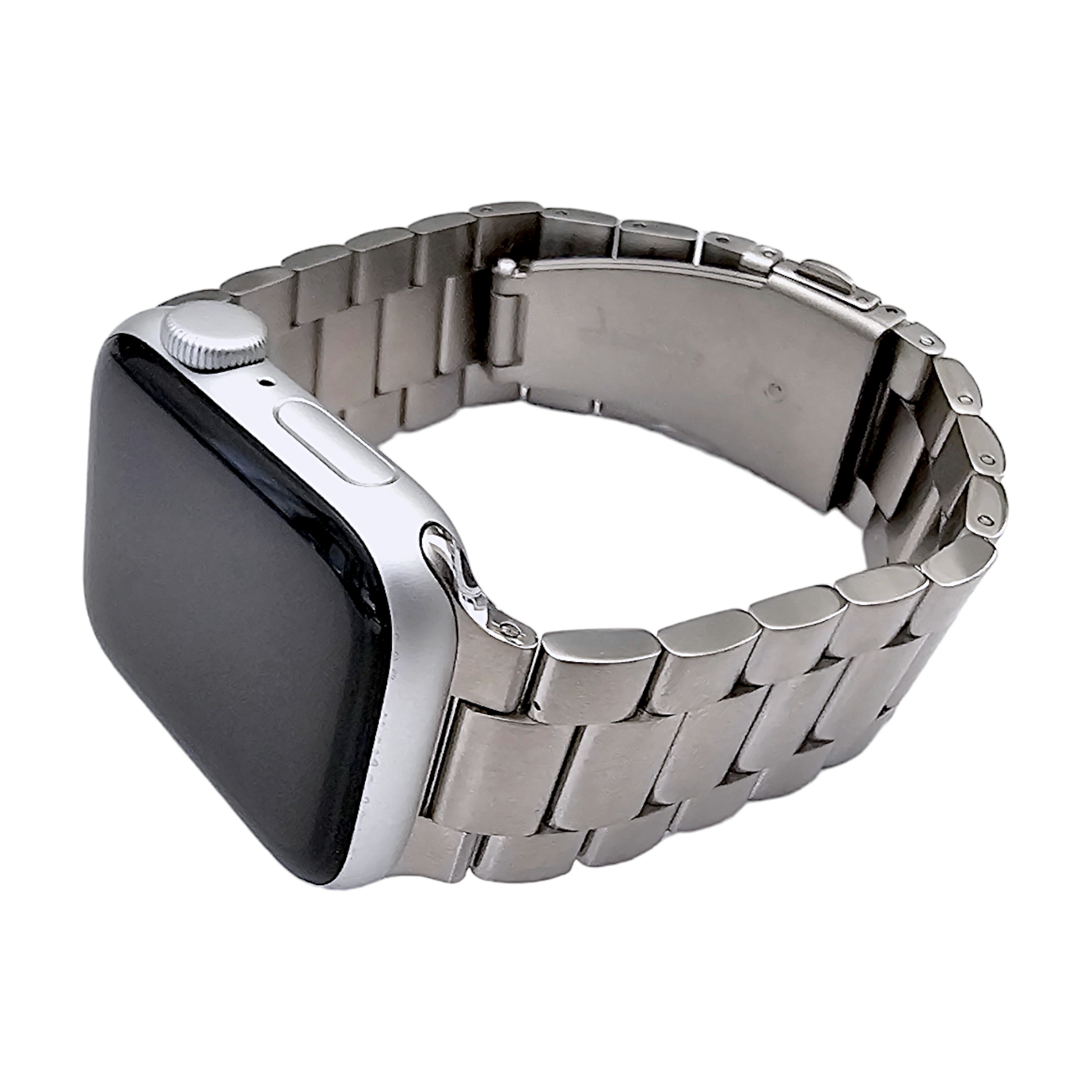 Classic Oyster bracelet for Apple Watch Strap Band Silver Wrist Envy