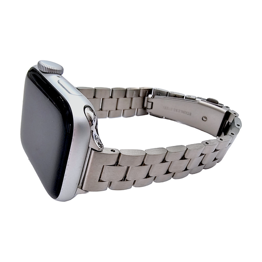 Classic slim oyster bracelet for Apple Watch Strap Band Silver