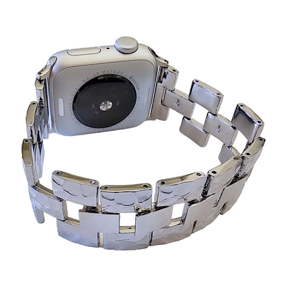 Crushed metal bracelet for Apple Watch Strap Band Silver