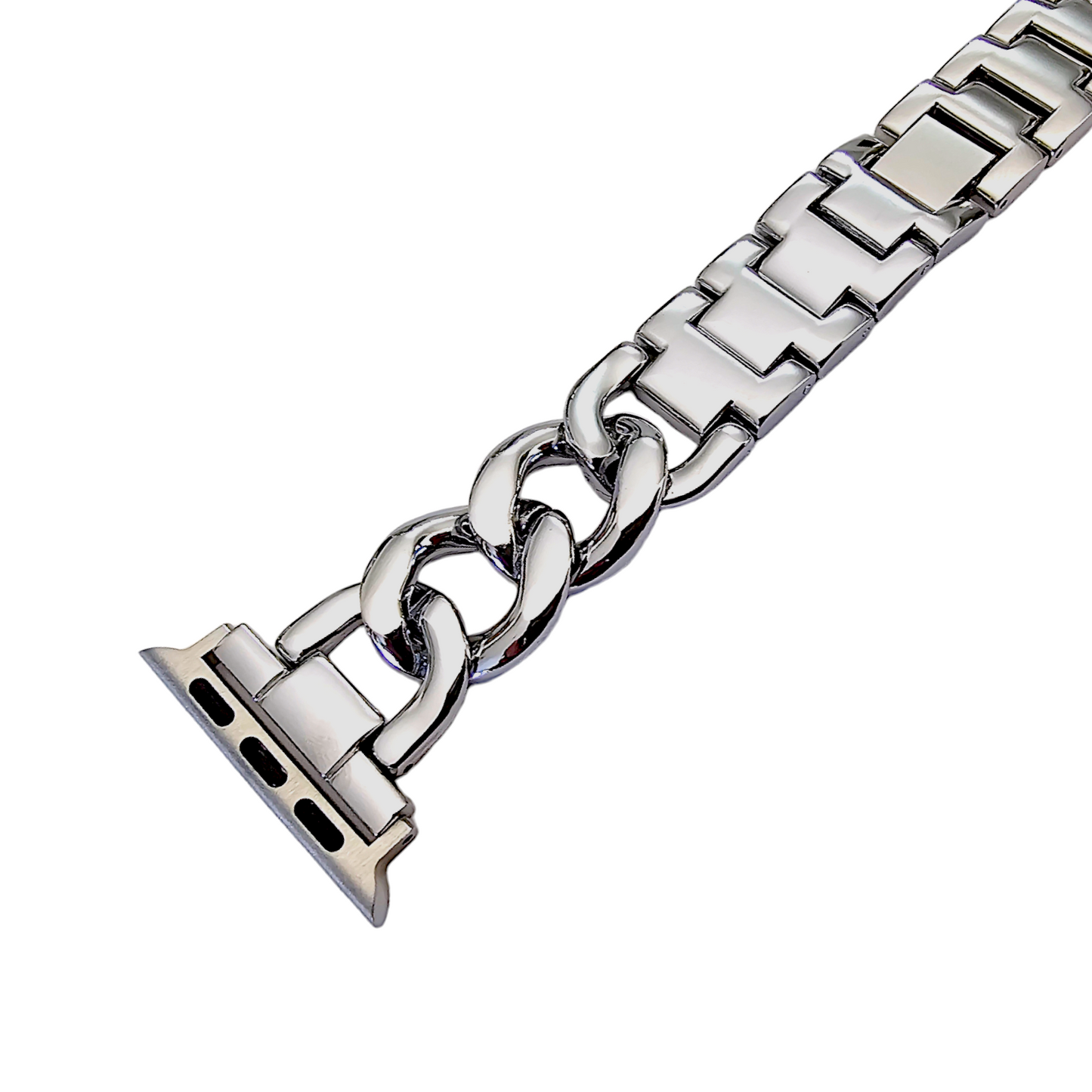 Chain Link Stainless Steel bracelet for Apple Watch Strap Band Silver