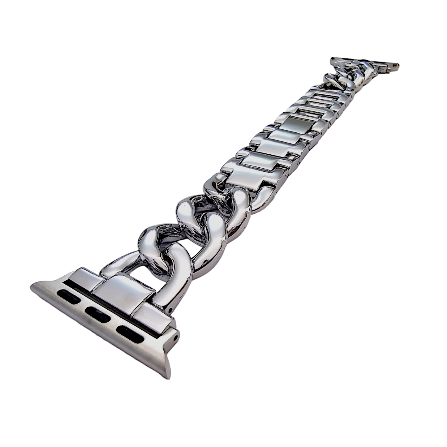 Chain Link Stainless Steel bracelet for Apple Watch Strap Band Silver