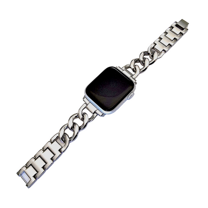 Chain Link Stainless Steel bracelet for Apple Watch Strap Band Silver