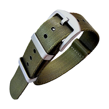 High Quality 1.8mm Thick NATO Watch Strap Band 18mm 20mm 22mm Army Green