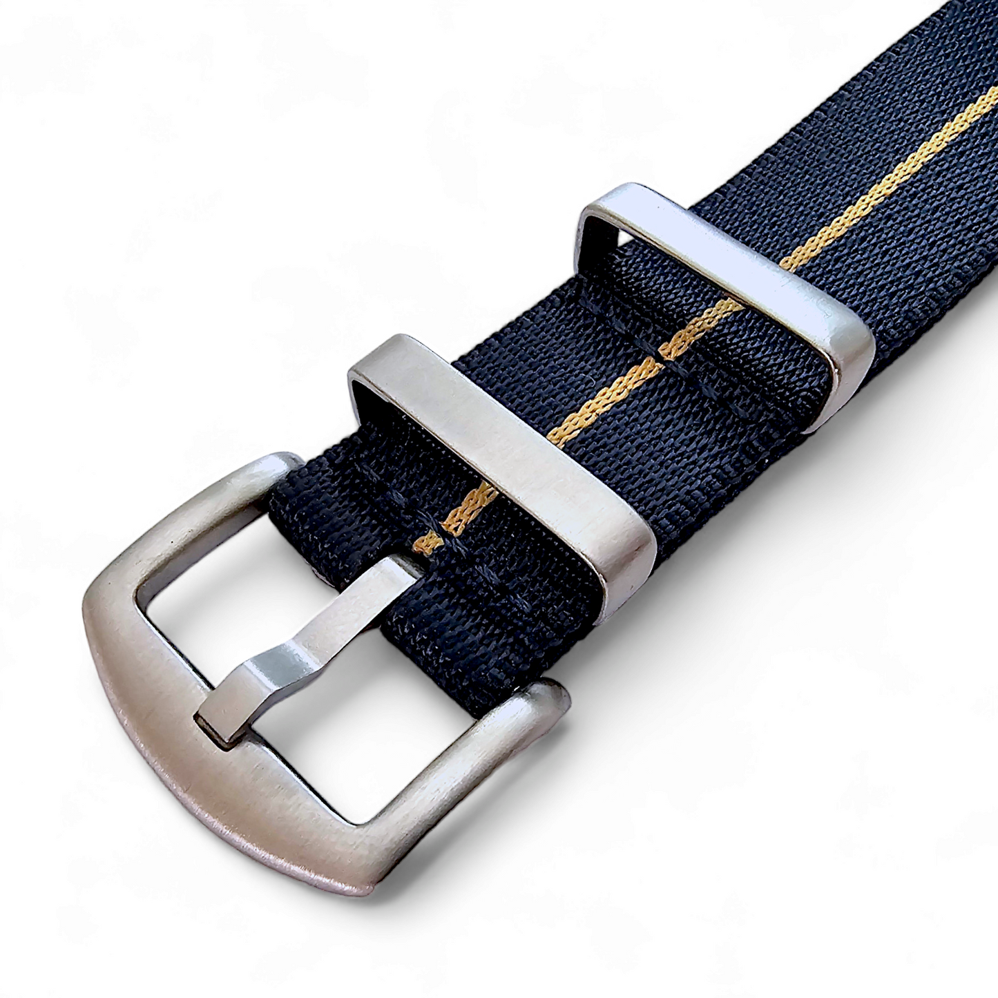 High Quality 1.8mm Thick NATO Watch Strap Band 18mm 20mm 22mm Blue Khaki Stripe
