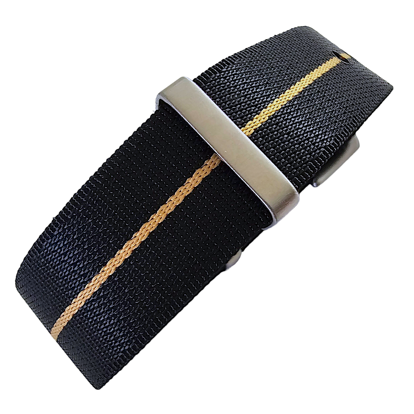High Quality 1.8mm Thick NATO Watch Strap Band 18mm 20mm 22mm Black Khaki Stripe
