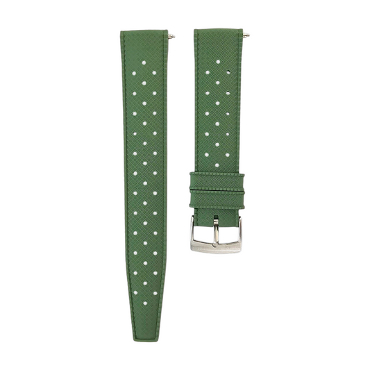 FKM Rubber Tropical Divers High Quality Watch Strap Band 20mm 22mm Green