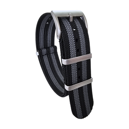 Ribbed Nylon NATO Watch Strap 1.4mm Thick 20mm 22mm