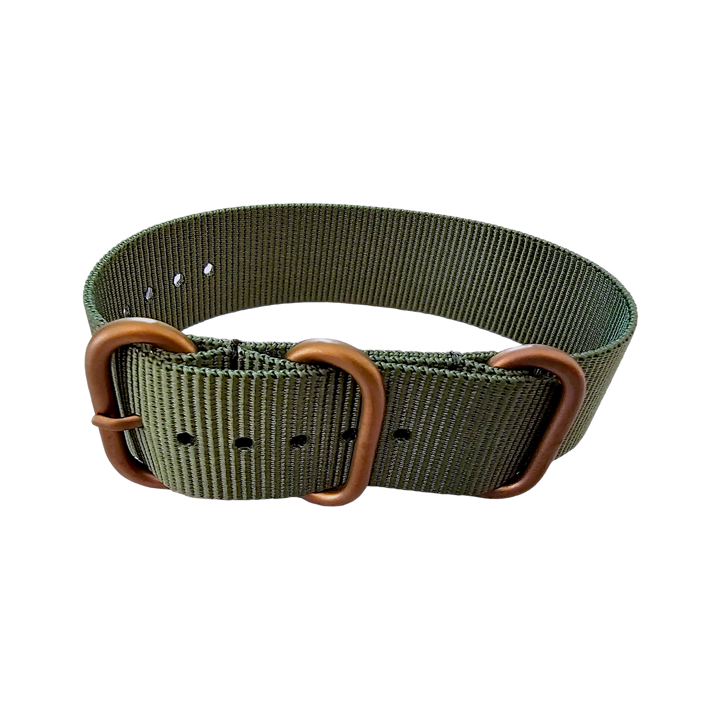 NATO Zulu G10 Nylon Watch Strap Bronze PVD Buckle 20mm 22mm