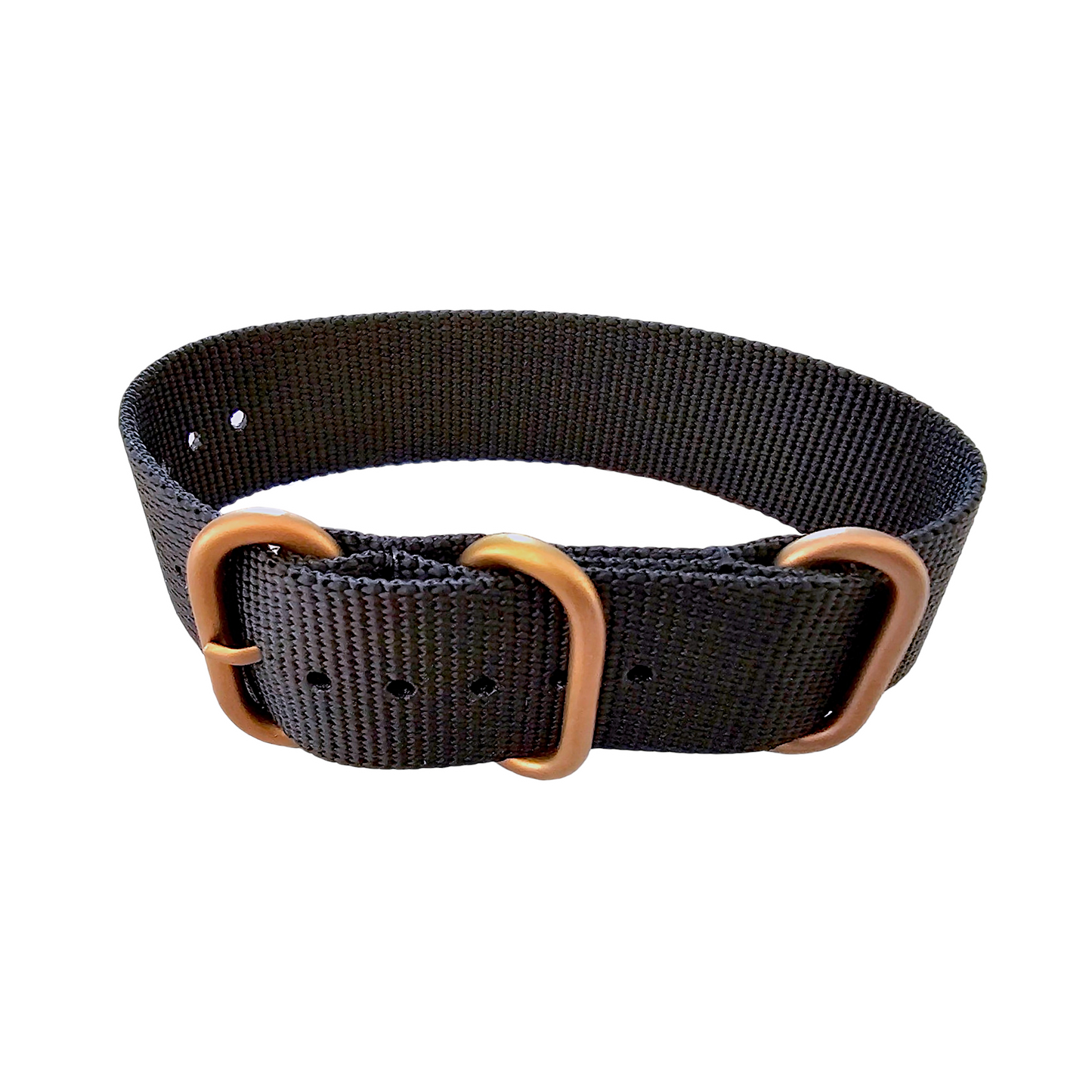 NATO Zulu G10 Nylon Watch Strap Bronze PVD Buckle 20mm 22mm